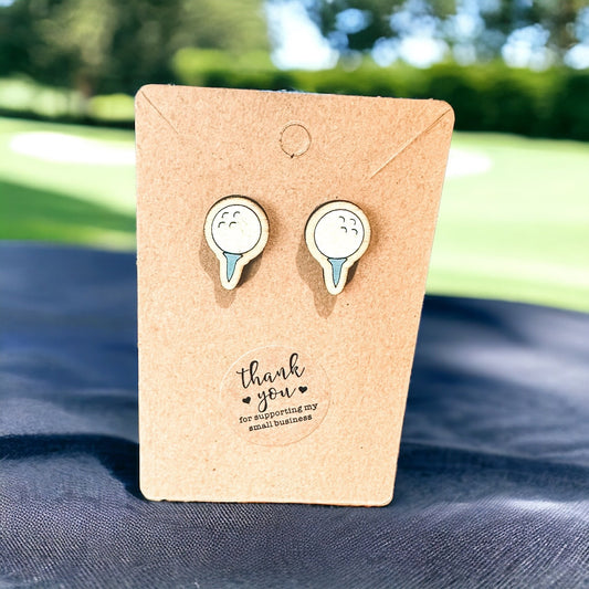 Golf Ball Earrings