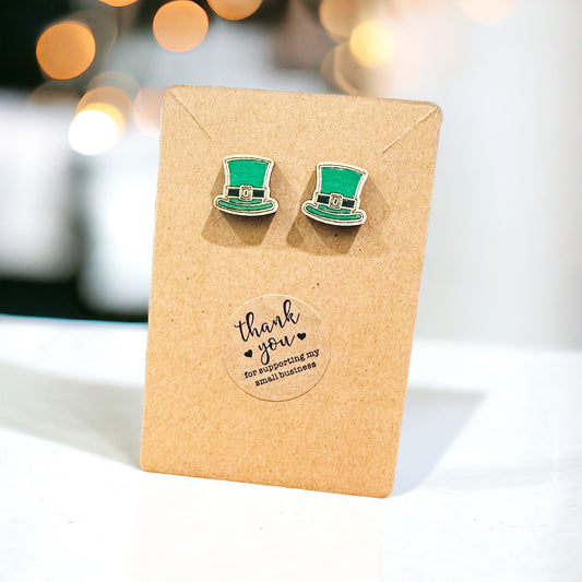 Leprechaun Hat Earrings