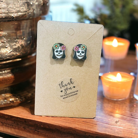 La Catrina Skeleton Earrings