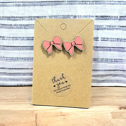 Bow Stud/Post Earrings | Girly | Ballerina
